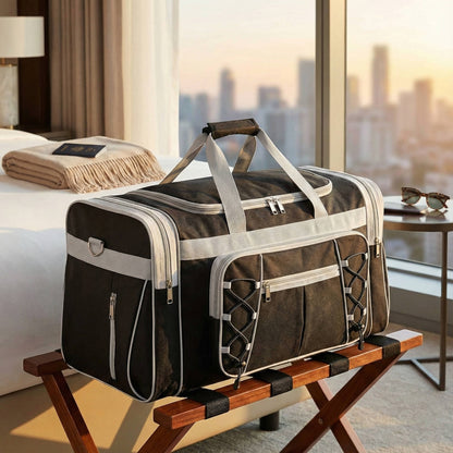 Big Spacious Duffle Bag: Waterproof Travel Bag With Strap