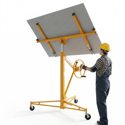 Compact 11FT Drywall Hoist with Locking Casters - Halri