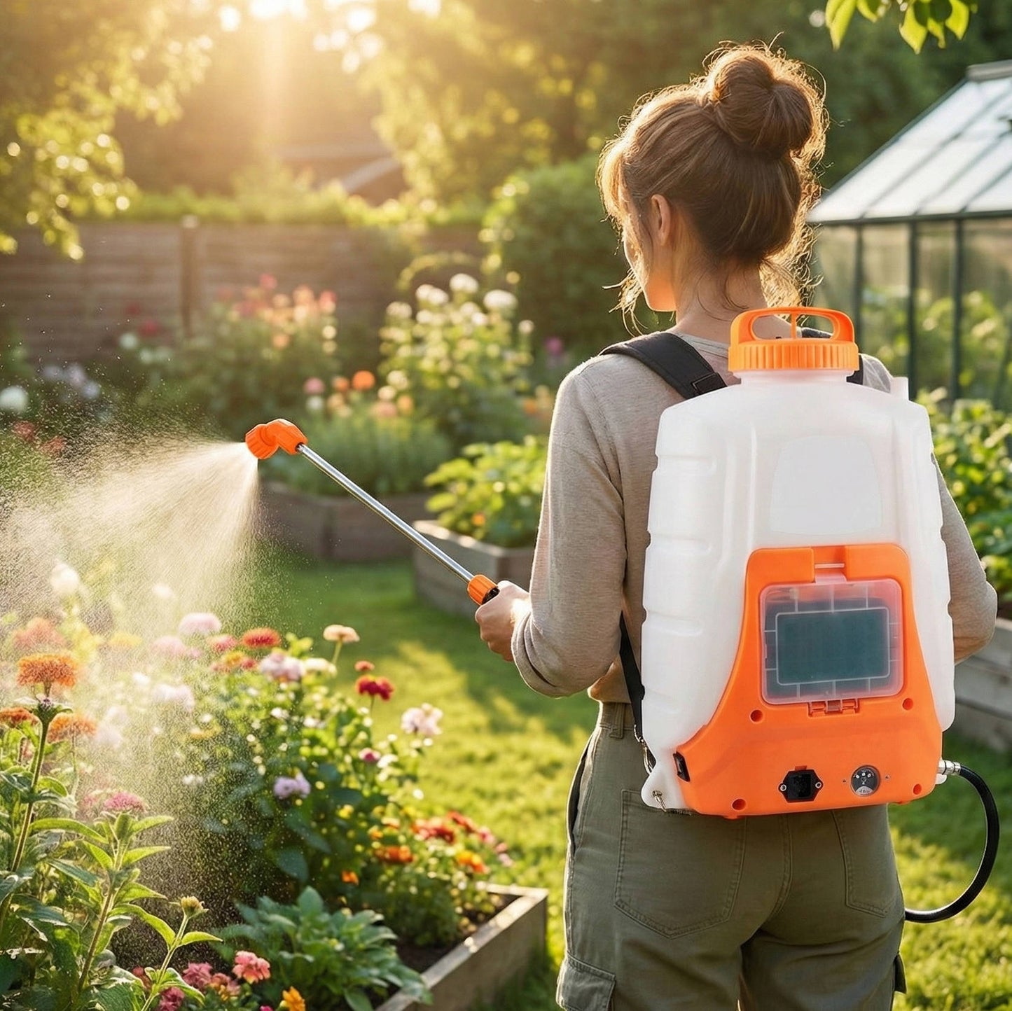 Portable 4 Gallon Pump Sprayer with Adjustable Pressure - Halri