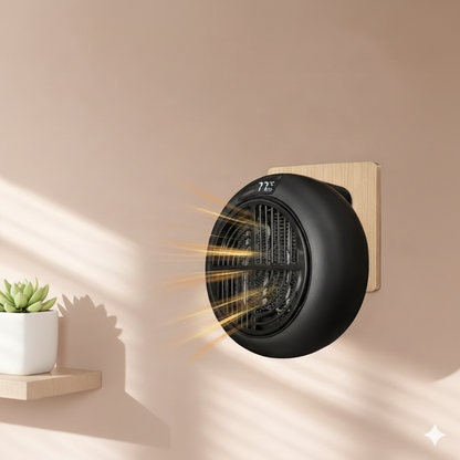 Compact Electric Space Heater with Digital Timer - Halri
