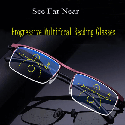 Anti Glare Progressive Eyeglasses with Comfort Fit