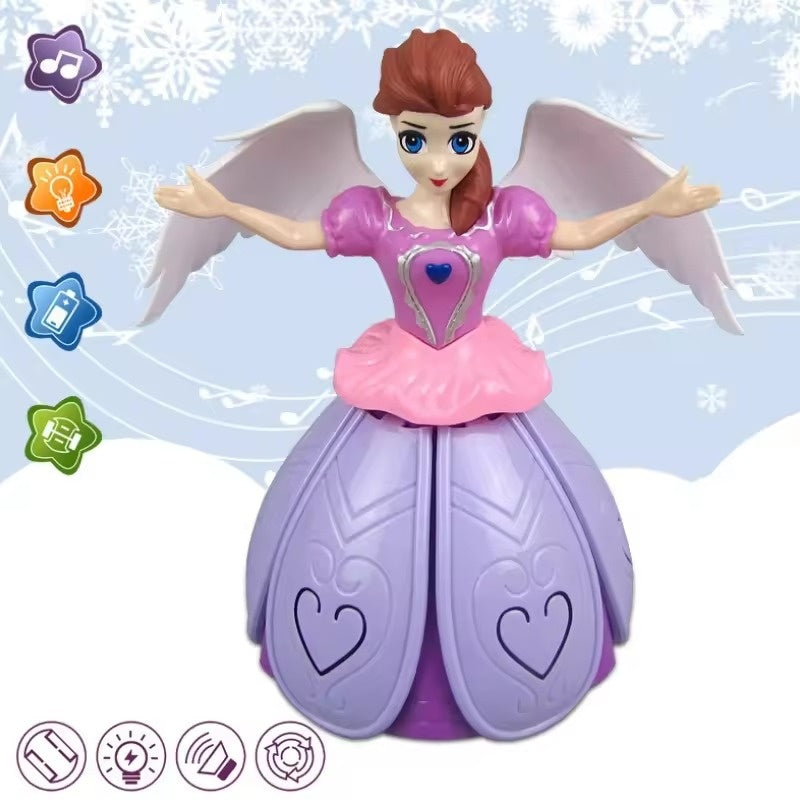 Girls' Interactive Dance Doll Light Music Magical ABS Plastic Toy
