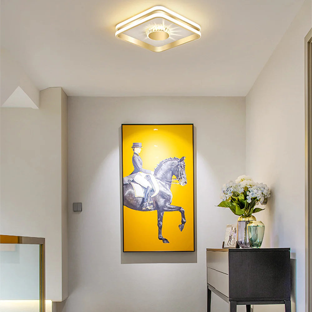 Modern Chic Crystal Ceiling Light