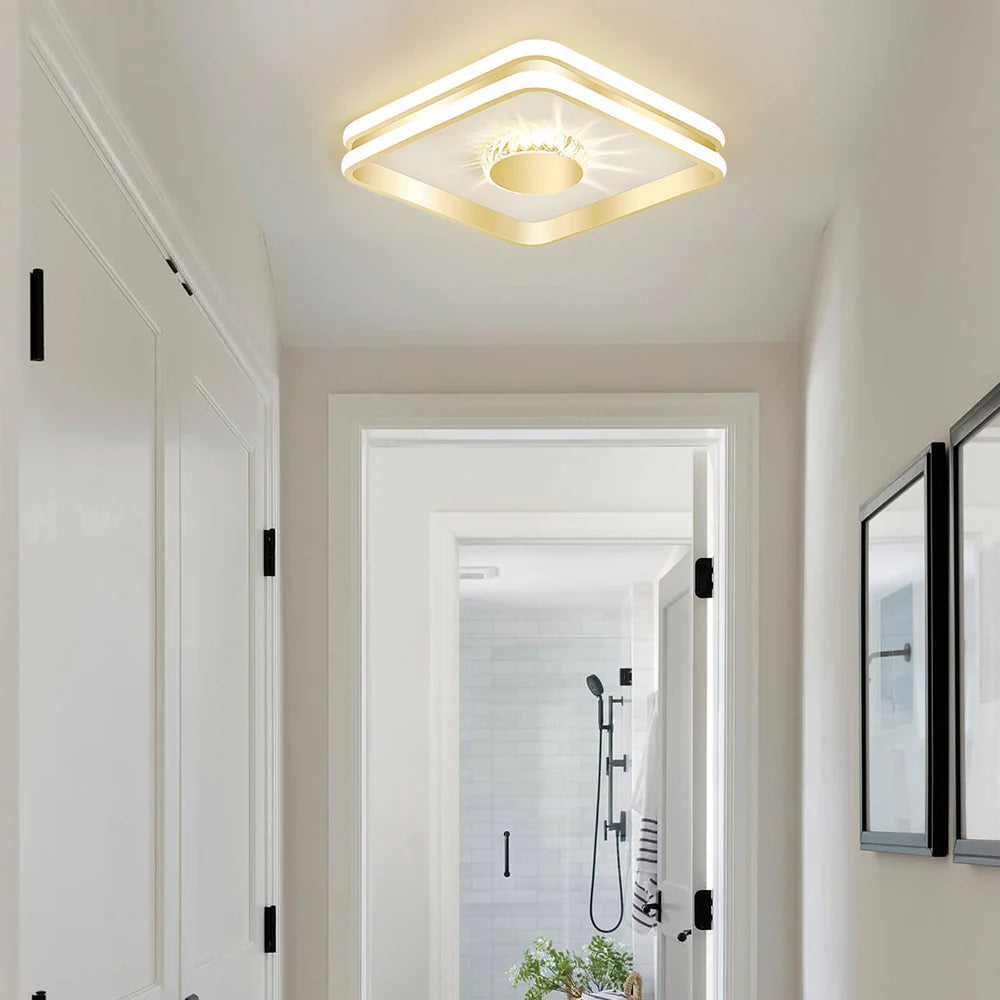 Modern Chic Crystal Ceiling Light
