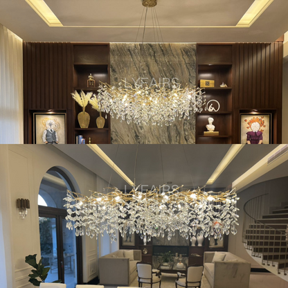 Elegant Crystal Drop Ceiling Light Fixture