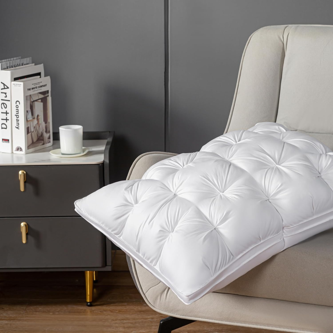 Soft Down Pillow with Luxurious Silk Cover - Halri