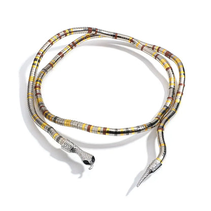 Reptile Pattern Double Layer Chain Necklace