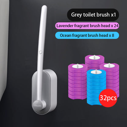 Extended Reach Toilet Brush Cleaning Set