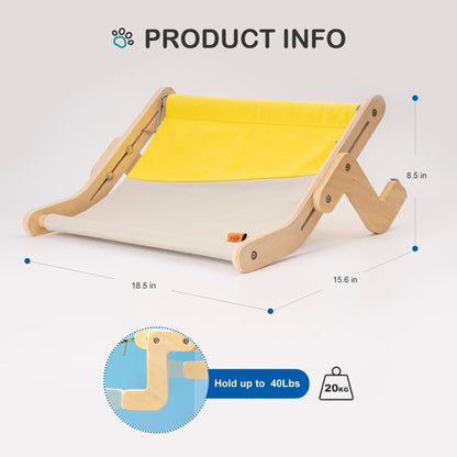 Cozy Wood Cat Wall Hanging Bed