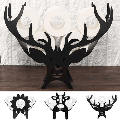 Rustic Metal Animal Toilet Paper Holder