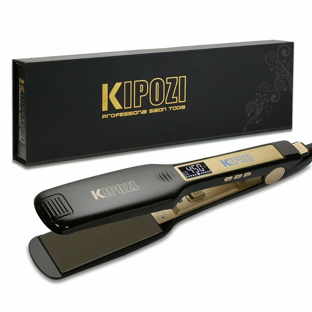 Fast Heating Titanium Hair Straightener with LCD Display