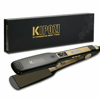 Fast Heating Titanium Hair Straightener with LCD Display