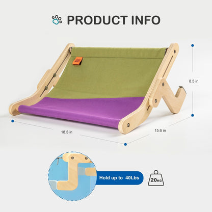 Cozy Wood Cat Wall Hanging Bed