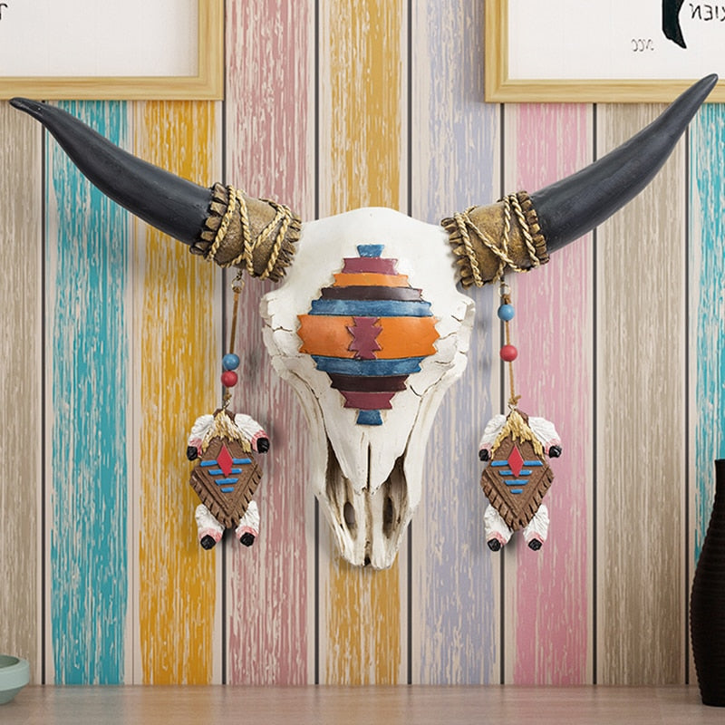 Unique Bull Figurine Decor Statue
