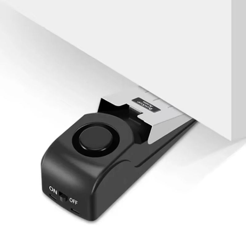 Secure Door Stop Alarm – 125 dB Loud Portable Wedge - Halri