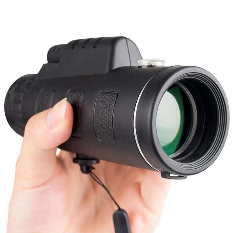 High Power HD Monocular with Phone Adapter and Tripod