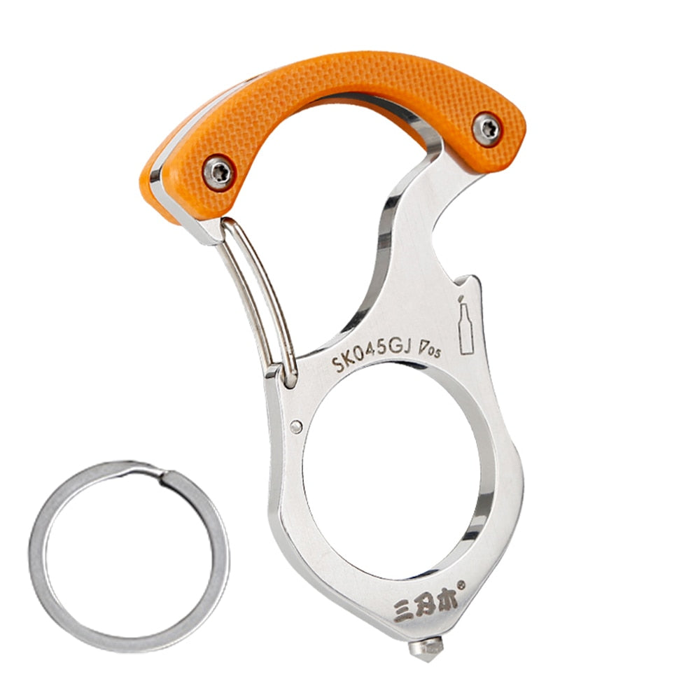 Tough Outdoor Multi-Tool Keychain Ring