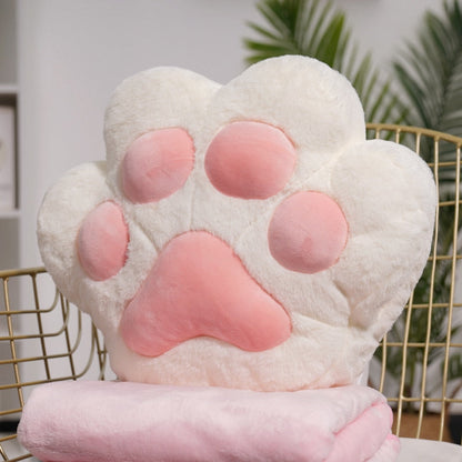 Soft Plush Bear Paw Heat Pillow