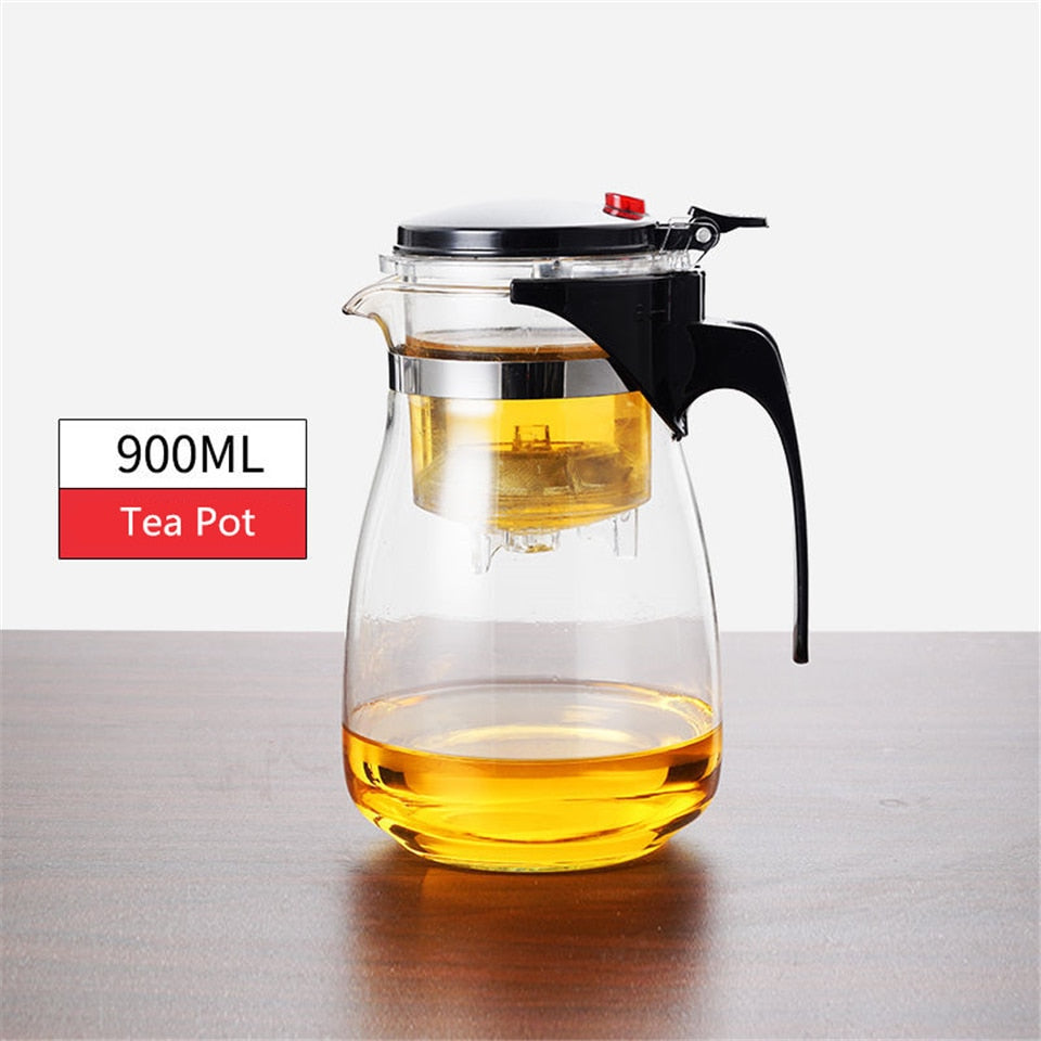 Durable Heatproof Glass Tea Infuser Teapot