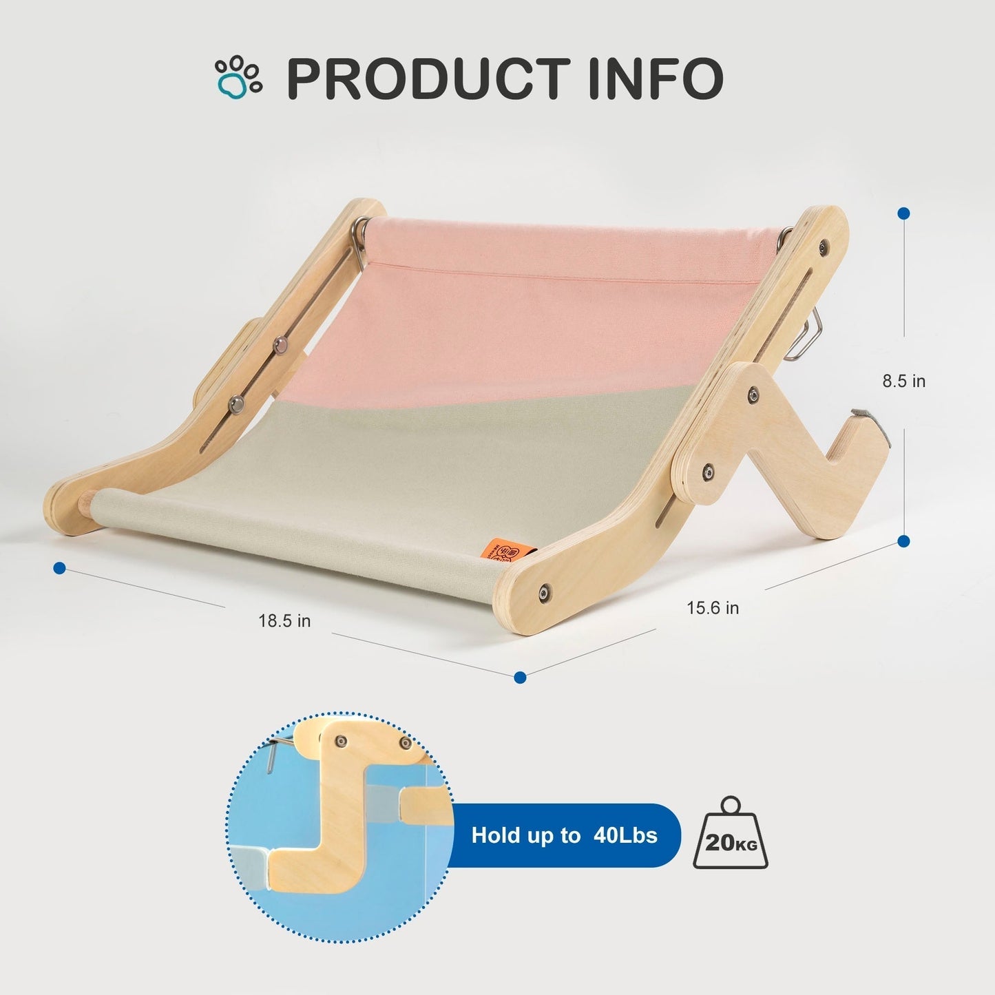Cozy Wood Cat Wall Hanging Bed - Halri