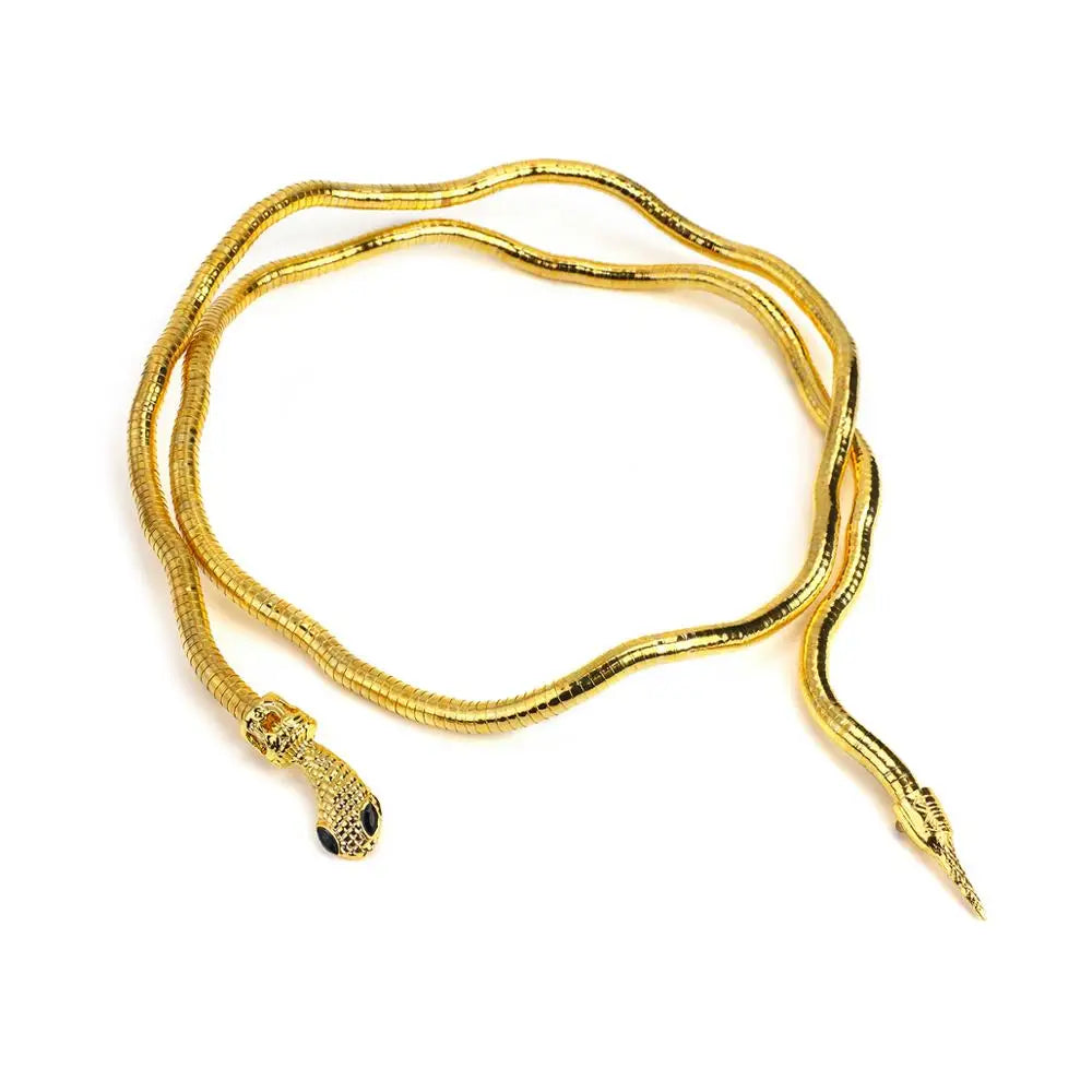 Reptile Pattern Double Layer Chain Necklace - Halri