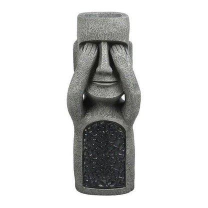 Outdoor Solar Powered Planter Garden Statue Pot