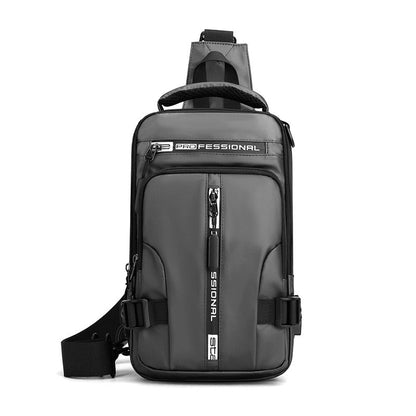 Waterproof Crossbody Sling Bag with USB Charger