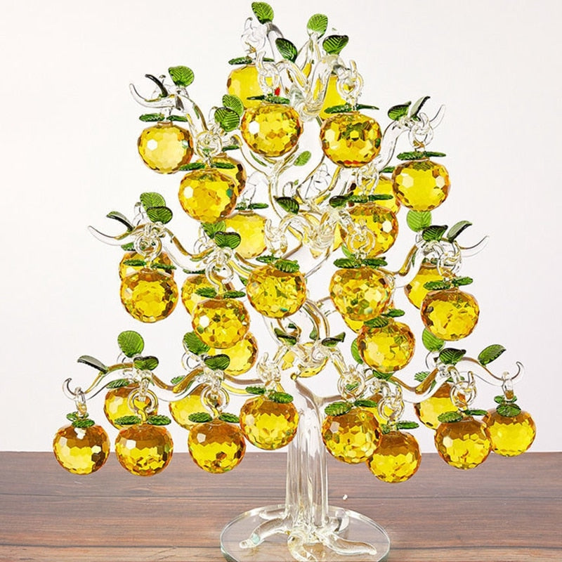 Luxurious Glass Fruit Tree Figurine Decor - Halri