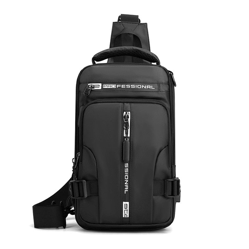 Waterproof Crossbody Sling Bag with USB Charger