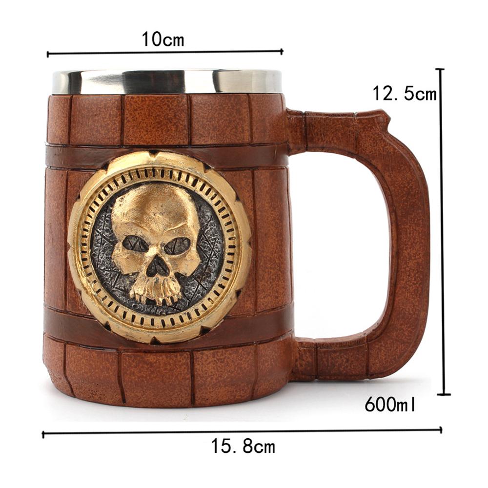 Vintage Style Wooden Stainless Steel Coffee Mug - Halri