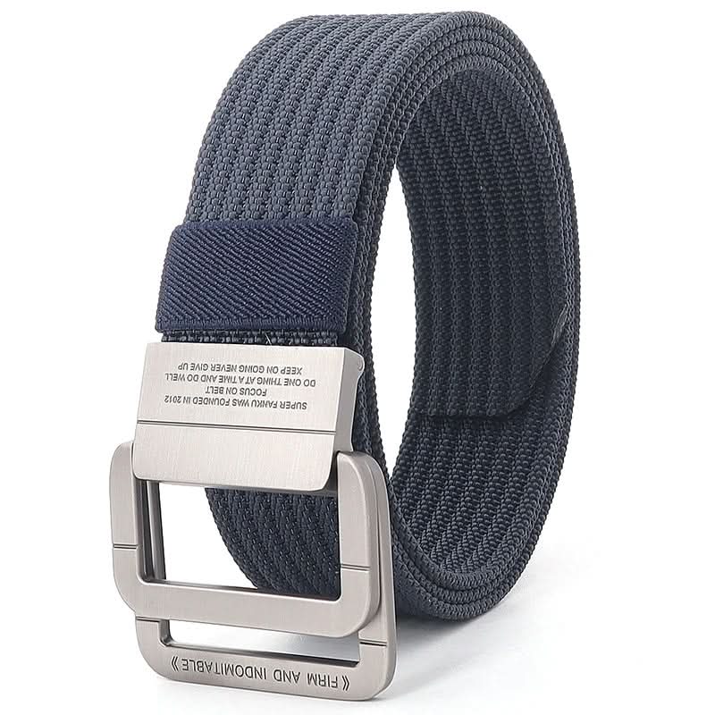 Classic Canvas Web Belt - Adjustable Double Ring Buckle - Halri