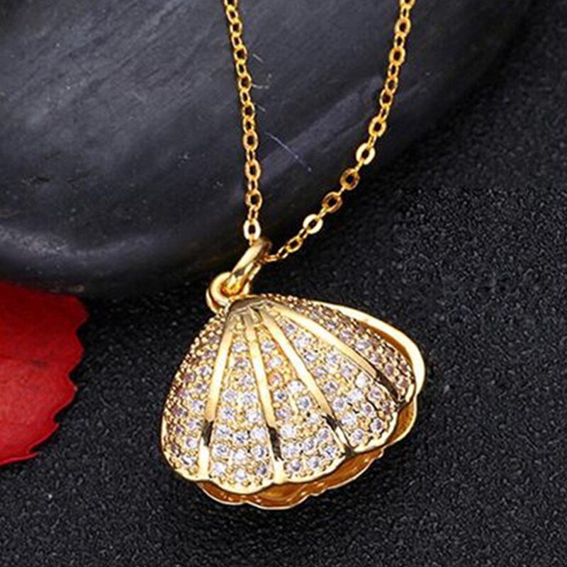 Ocean Inspired Shell Drop Necklace - Halri