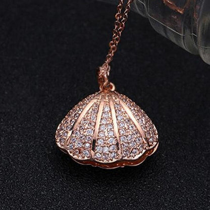 Ocean Inspired Shell Drop Necklace