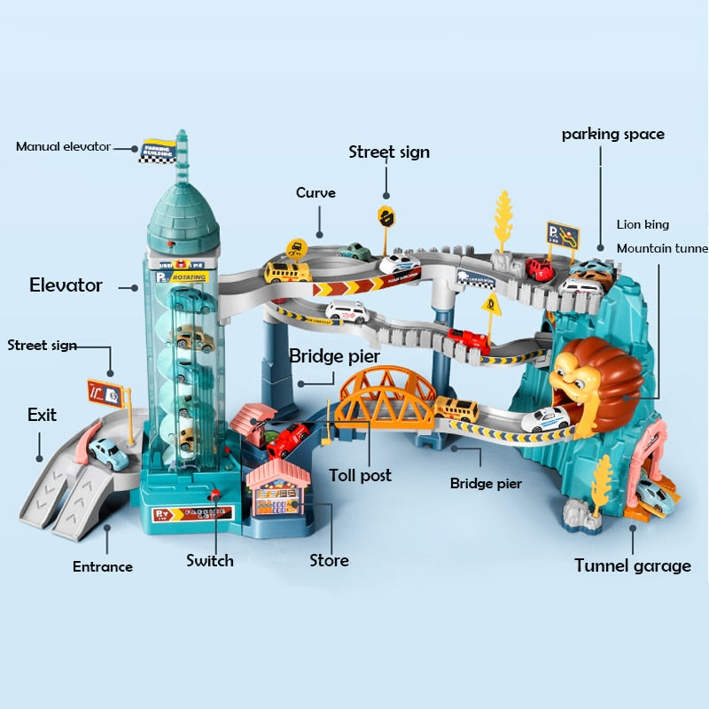 Fun Racing Track Car Toys - Halri