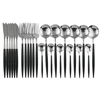Premium Gold Plated Stainless Steel Silverware Set