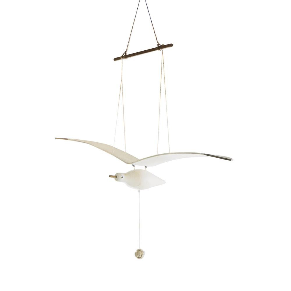 Beachy Wooden Seagull Decor Ornament