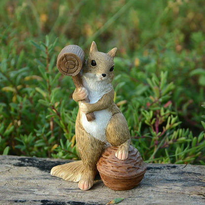 Adorable Squirrel Figurine with Heart - Halri