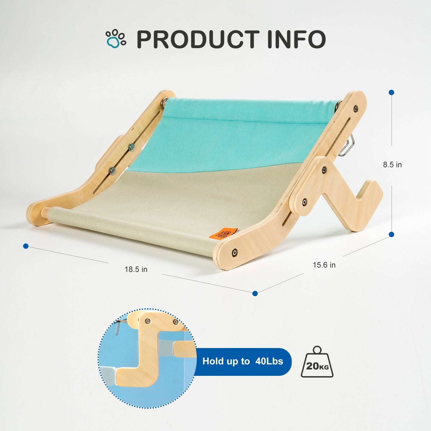 Cozy Wood Cat Wall Hanging Bed