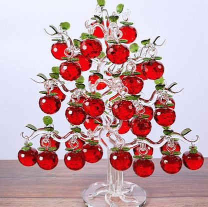 Luxurious Glass Fruit Tree Figurine Decor