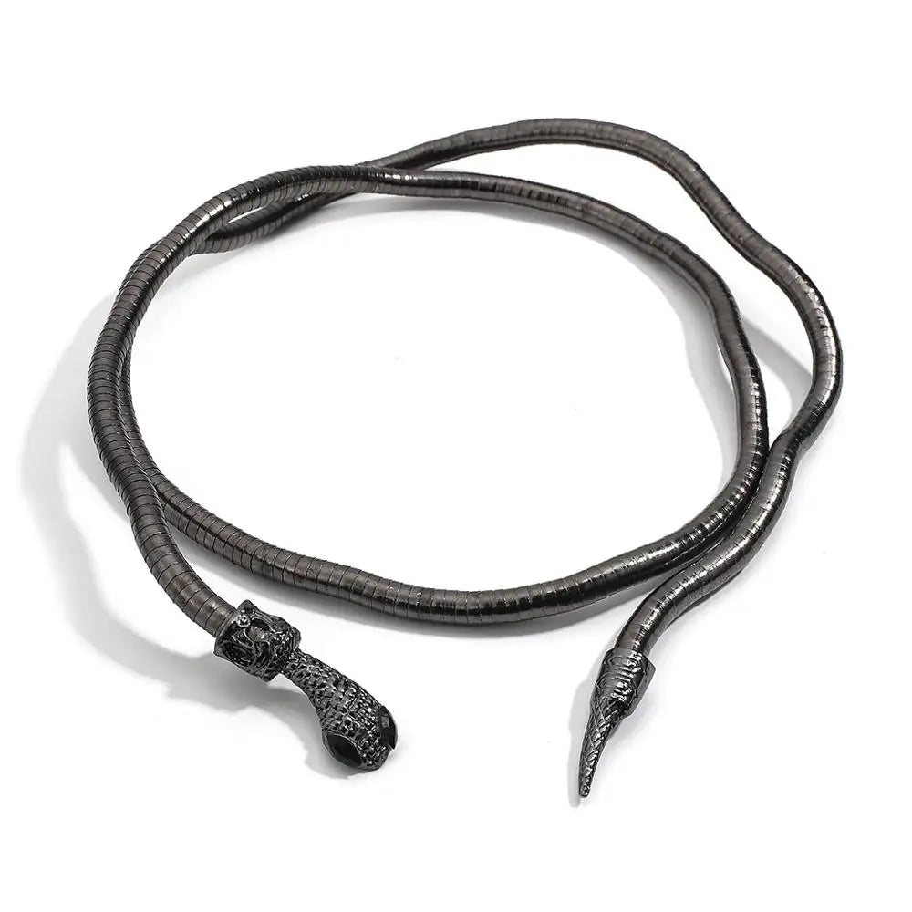 Reptile Pattern Double Layer Chain Necklace