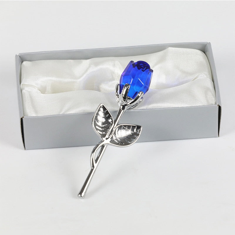 Beautiful Crystal Rose in Gift Box
