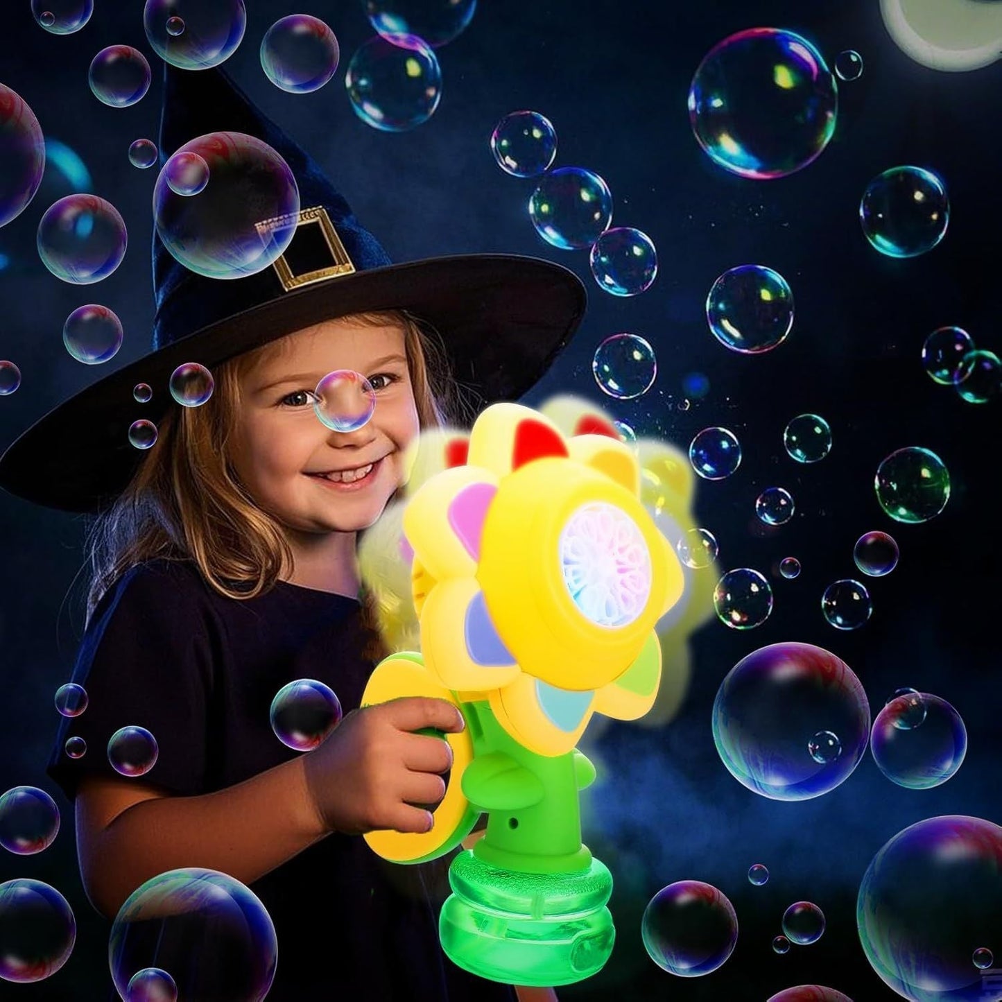 Head Shaking Bubble Flower Kids Toy – Interactive Fun Bubble Blower for Children