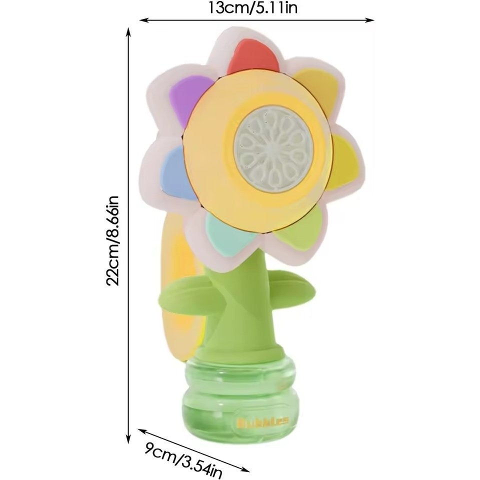 Head Shaking Bubble Flower Kids Toy – Interactive Fun Bubble Blower for Children