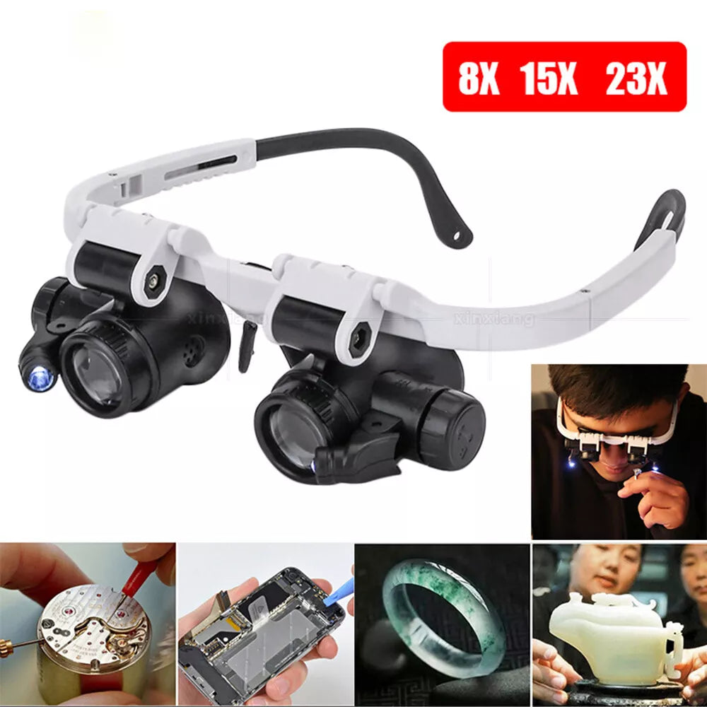 Precise LED Magnifying Glasses for Crafting and Detail Work