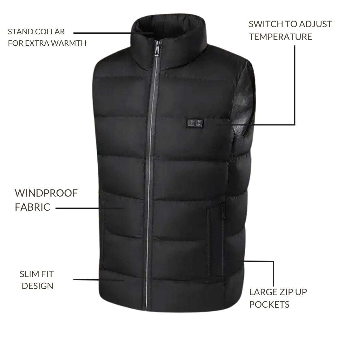 Warm Insulated Vest for Outdoor Use