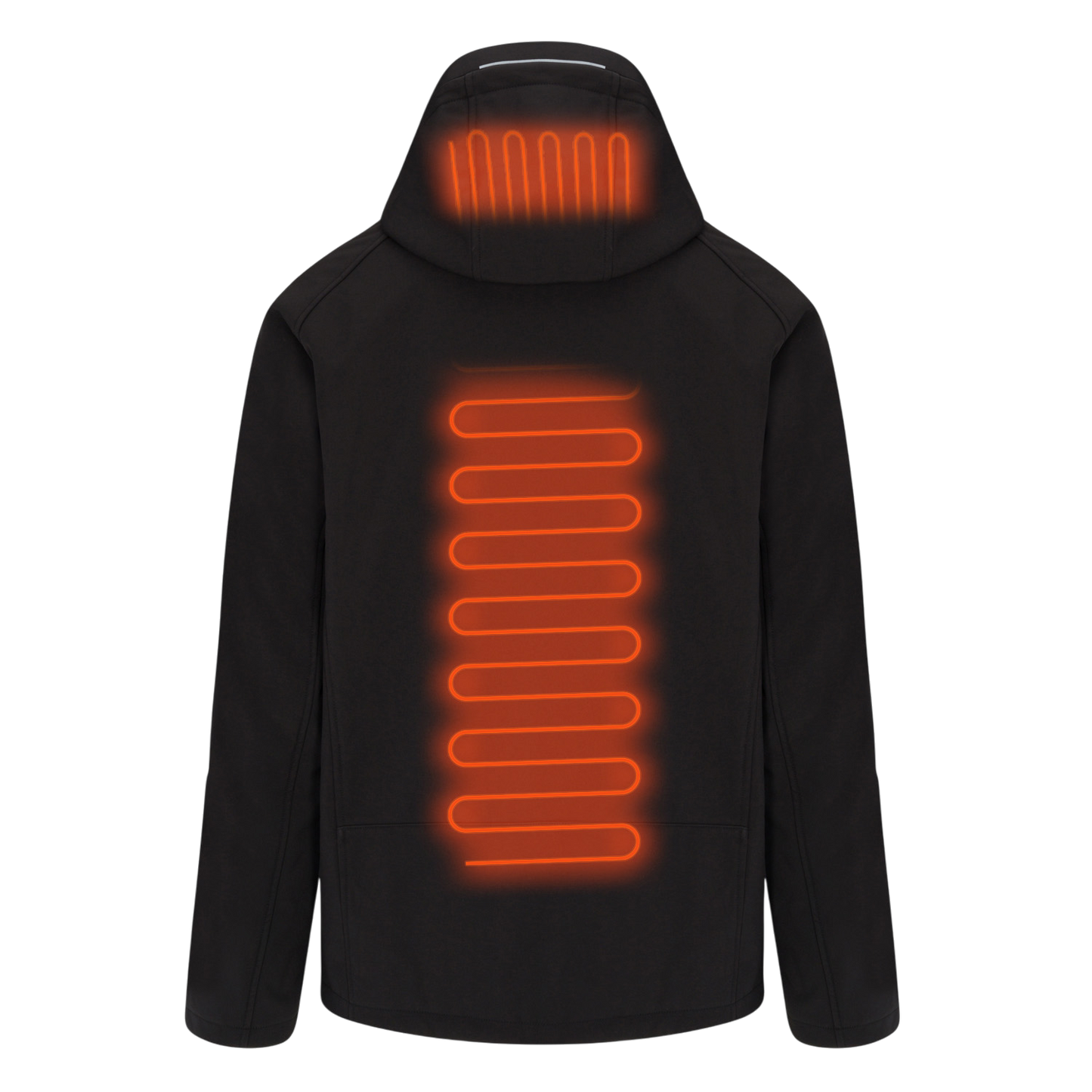 Warm Winter Mens Coat with Rechargeable Heat