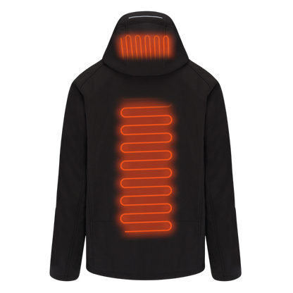 Warm Winter Mens Coat with Rechargeable Heat