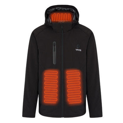 Warm Winter Mens Coat with Rechargeable Heat