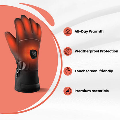 Warm Touch Rechargeable Electric Gloves for Cold Hands