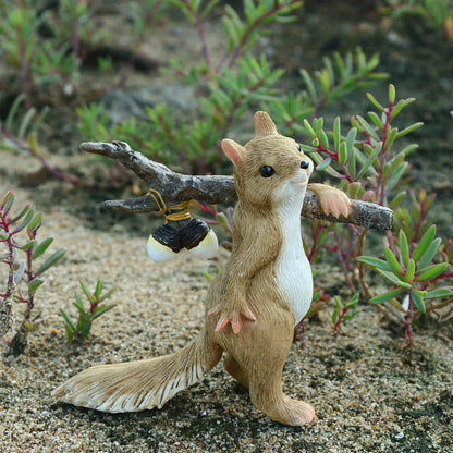 Adorable Squirrel Figurine with Heart